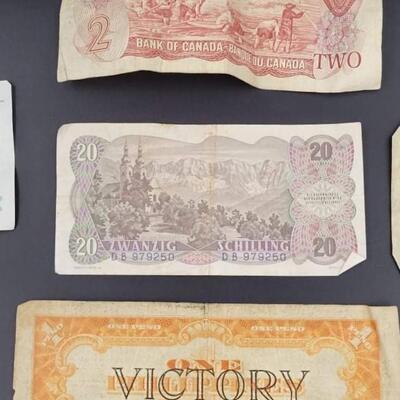 VINTAGE FOREIGN MONEY BUNDLE