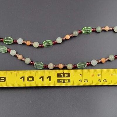 BEADED â€œTREE OF LIFEâ€ PENTAGRAM PENDANT NECKLACE