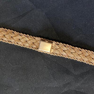 Geneva 14k Rope Band and Diamond Watch 44 grams total weight!