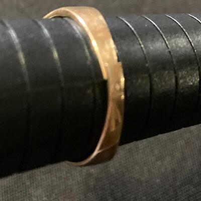 10k gold Tiger Eye Menâ€™s Ring Size 11
