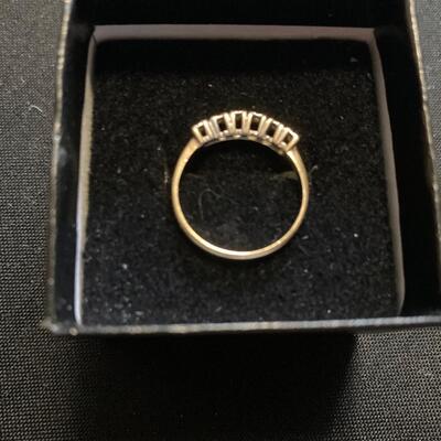 14k gold and Diamond Ring Size 5.5