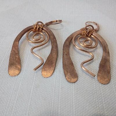 Artist Made Copper Earrings