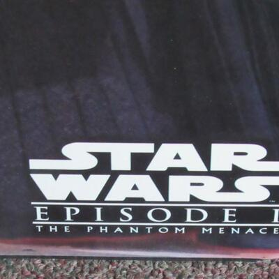 VERY RARE Large Star Wars Phantom Menace Store Hanging Wall Display From Kmart in Fond du Lac, WI, Double Sided: READ ENTIRE DESCRIPTION!