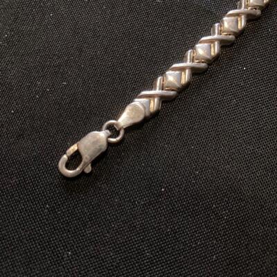 Sterling  7” long Bracelet