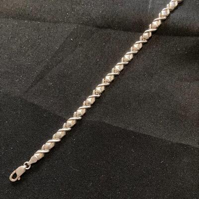 Sterling  7” long Bracelet