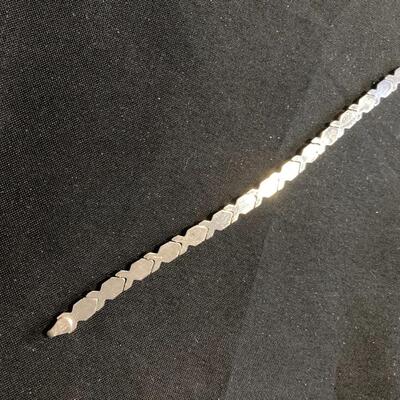 Sterling  7” long Bracelet