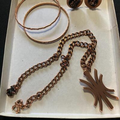 Mixed Vintage Copper Jewelry Lot
