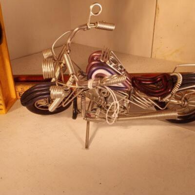 Wire Art Harley Motorcycle Model