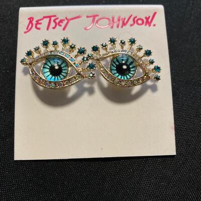 Betsey Johnson Designer â€œEyesâ€ Earrings