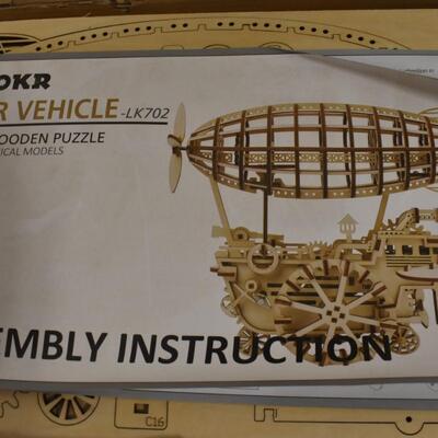ROKR 3D Wooden Puzzle Air Vehicle Mechanical Model