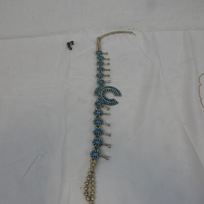 Turquoise Jewelry, Necklace + Ring