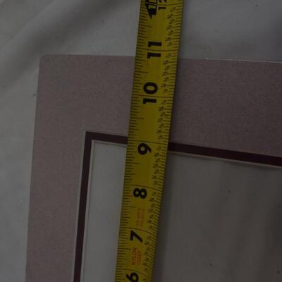 Wall decor: NEW picture frame mats, Believe Hope Imagine, metal w/ oval mirror