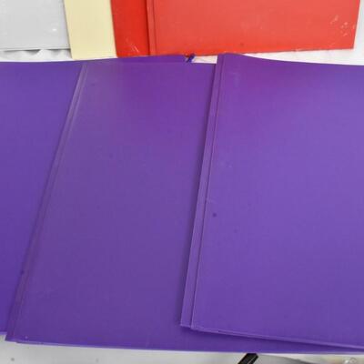 20+assorted school/office supplies, notebook paper, colored pencils, Mead pouch,