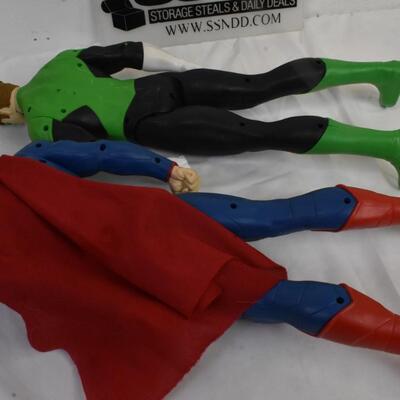 DC Comics Superman & Green Lantern: big figures both 20in tall