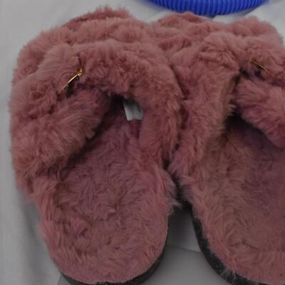 10 pc Personal care lot: Voldyne  5000 Volumetric Exerciser, womens slippers
