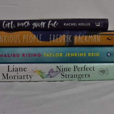 4 Books lot: Anxious People to Nine Perfect Strangers