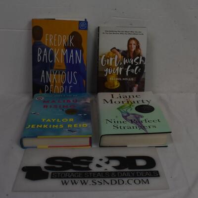 4 Books lot: Anxious People to Nine Perfect Strangers
