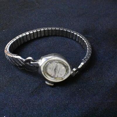 4 Vintage Ladies Watches, Costume Jewelry - Landau, Helbros, Baroness & Gruen (Missing link)