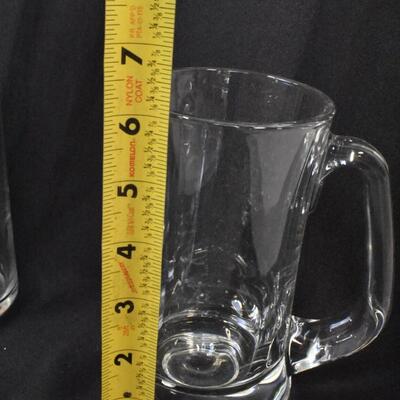17 Clear Glasses, Steins, Large Vase, IKEA Brand, Good Condition