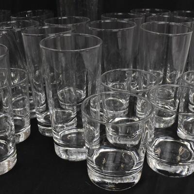 17 Clear Glasses, Steins, Large Vase, IKEA Brand, Good Condition
