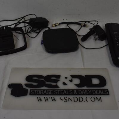 TV Set Up Lot: Roku Premiere Doc, Antenna, and Logitech Universal Remote