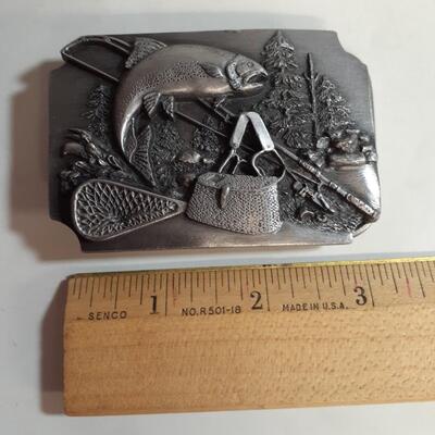 Vintage Siskiyou Fishing Belt Buckle