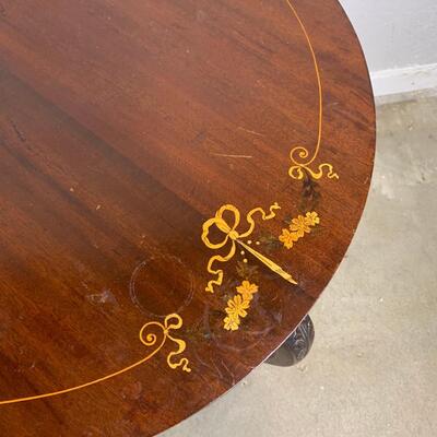 #2 Beautiful Round Table with Detail Art
