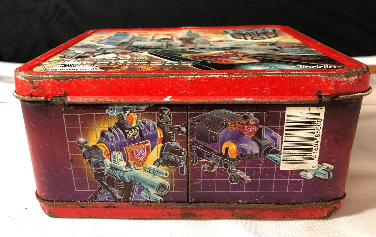 Vintage "1986 Hasbro Transformers Lunch Box and Thermos" Shipping