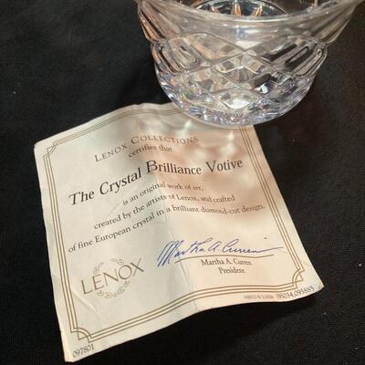 Lenox Crystal Brilliance Votive with Certificate