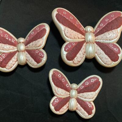 Porcelain Butterfly Collection 3 pieces from 6â€-9â€ wide