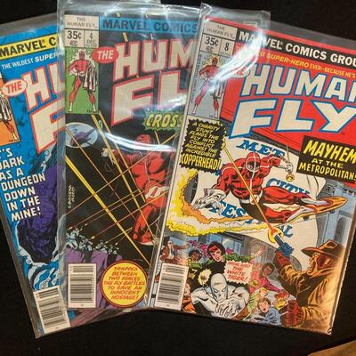 Human Fly 3 piece Vintage Comic Lot
