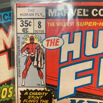 Human Fly 3 piece Vintage Comic Lot