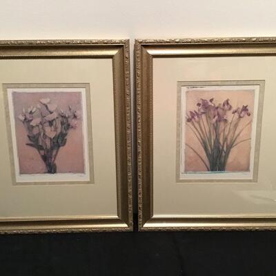 188 - 2 Floral Pictures