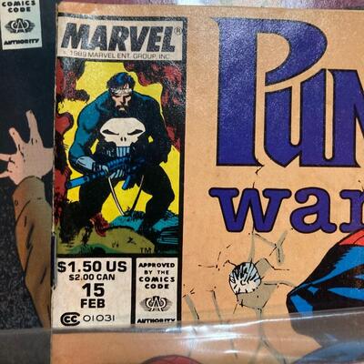 The Punisher 7 piece Comic Lot with duplicate