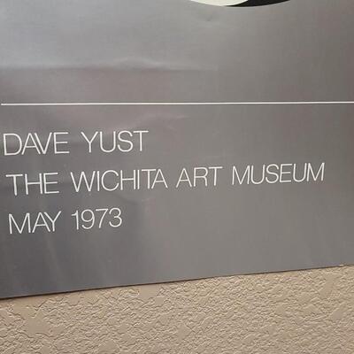 Lot 3: Vintage Fine Art 1973 DAVE YUST The Witchita Art Museum Exhibit Promo POSTER 26