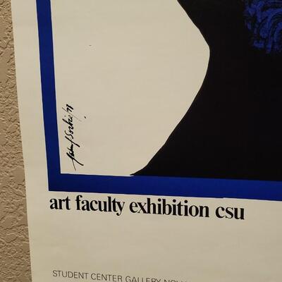 Lot 4: Vintage 1978 JOHN SORBIE Signed CSU Art Faculty Exhibition Promo Poster