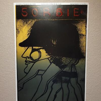 Lot 6: Vintage Signed and Dated 1983 JOHN SORBIE Exhibition Promo POSTER