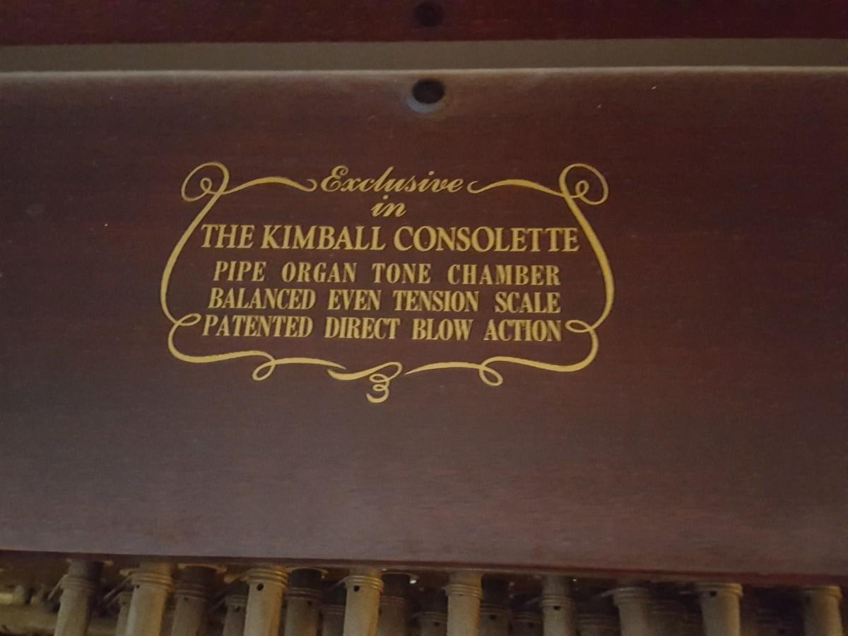 1950 Kimball Console Consolette Piano & Bench