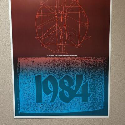 Lot 16: Vintage 1984 SIGNED/DATED Poster by John Sorbie