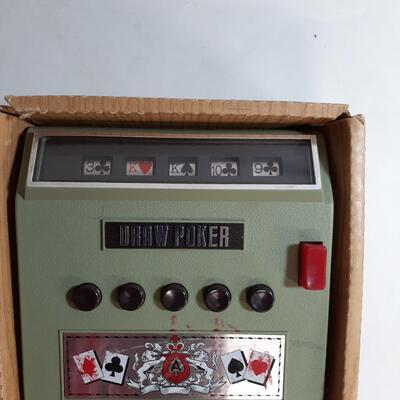 Vintage battery operated Draw Poker Game