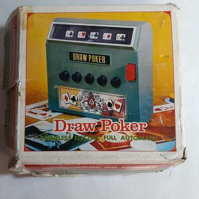 Vintage battery operated Draw Poker Game