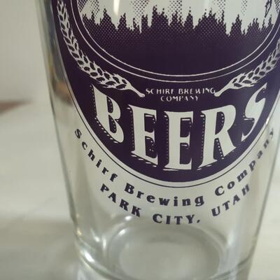 2 Wasatch Beers Glasses
