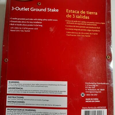 Holiday living 3 outlet ground stake