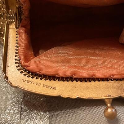 Lot Vintage Gold Mesh Whiting & Davis Bag / Coin Purse