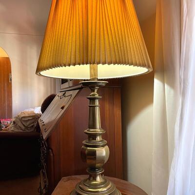 Lot 82 Stiffel Brass Table Lamp & Shade