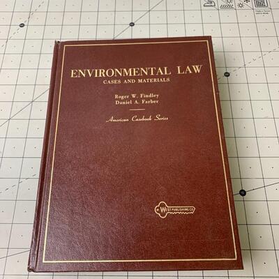 #30 Environmental Law Cases & Materials by Findley & Farber American Casebook Series -Hardback Book