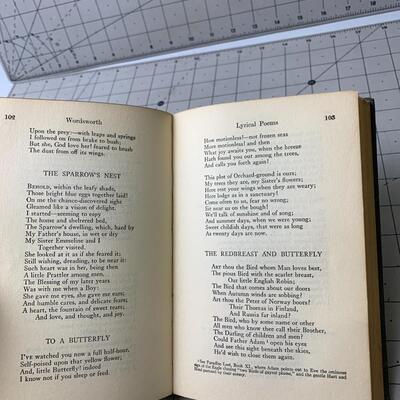 #17 Poems Of Wadsworth -Antique Hardback Book