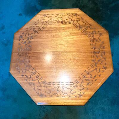Lot 91 Octagon Coffee Table Etched Design