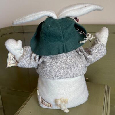 Lot 100 Bunnies by the Bay Snow Bunny "Happy Toasted" 20" tall