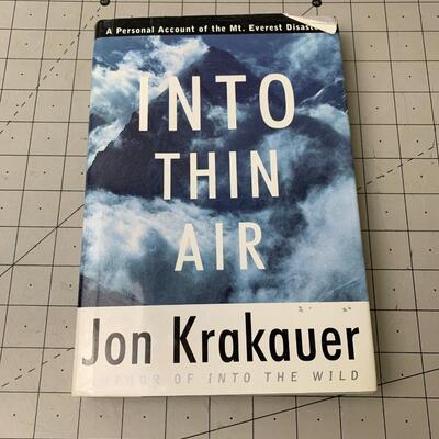 #37 Into Thin Air by Jon Krauer-Hardback Book